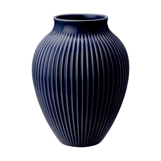 Knabstrup Keramik Vase 27cm dark blue