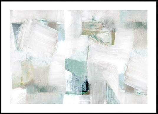 Whispers of White and Blue Plakat Plakat / 40x50cm