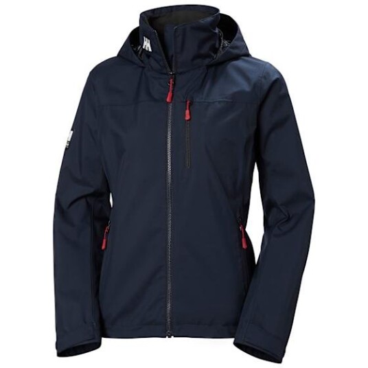 Helly Hansen Women’s Crew Hooded Sailing Jacket 2.0 Marineblå Rød L