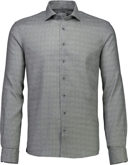 Lindbergh Black 1927: Cashmere Touch Twilll Aop Shirt Wf L/S Green S