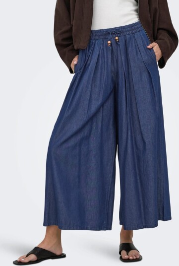 ONLY Onlbea Bead Hw Wide Palazzo Dnm Qyt Navy L ONLY Onlbea Bead Hw Wide Palazzo Dnm Qyt Navy L