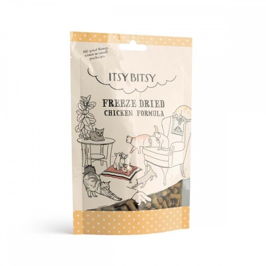 Itsybitsy Chicken Formula Frysetørkede Kattegodbiter 40 G