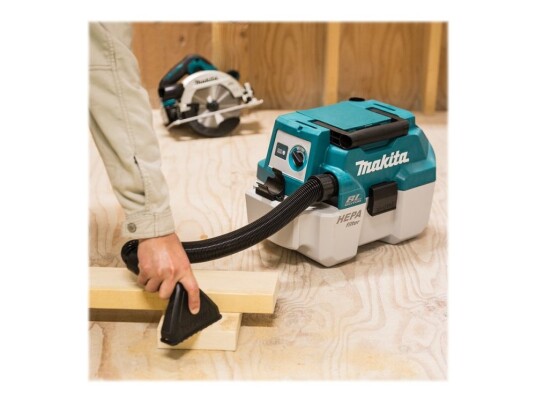 Makita DVC750LZX1 Grovstøvsuger uten pose med HEPA-filter, batteridrevet