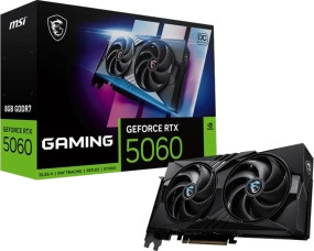 MSI GeForce RTX 5060 Gaming OC 8GB GDDR7 Grafikkort med PCI Express 5.0