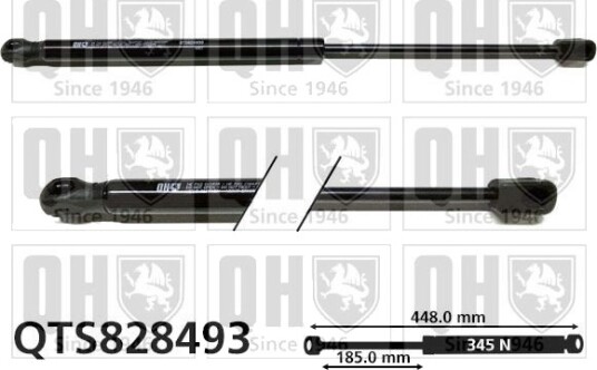 Gassfjær, motorpanser QUINTON HAZELL QTS828493