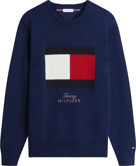 Tommy Hilfiger Gifting Flag Crew Neck Sweater CARBON NAVY L Tommy Hilfiger Gifting Flag Crew Neck Sweater CARBON NAVY L