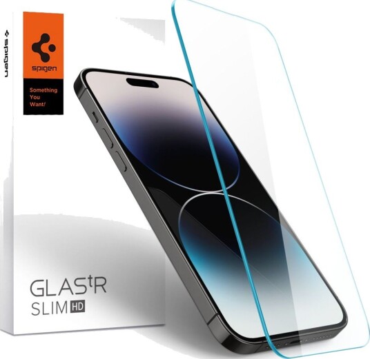 Spigen Glass tR Slim HD Herdet Glass for iPhone 14 Pro Max - Sensorbeskyttelse