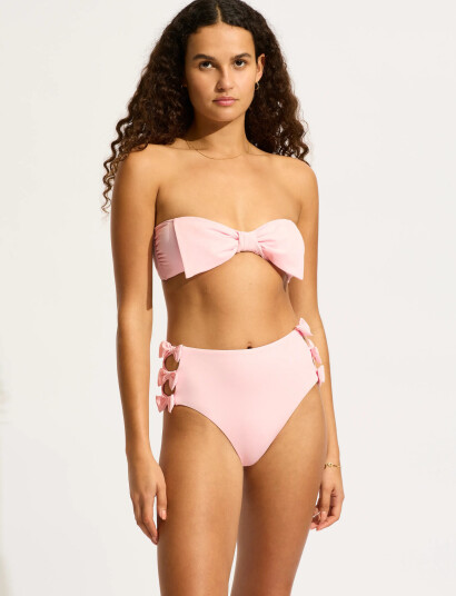 Seafolly Beau Bow Front Bandeau - Pink - 38