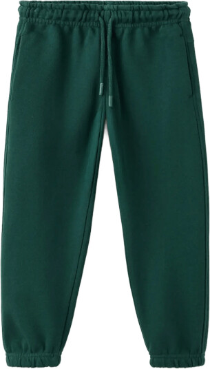 Mango 100% Cotton Jogger Trousers   Green   116