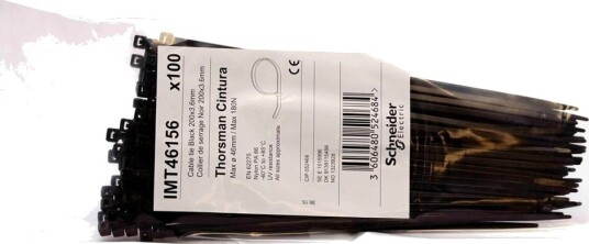 SCHNEIDER STRIPS CINTURA 200X3.6 SORT P100