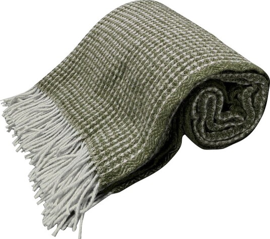 Lovely Linen Pledd i ull Grønn