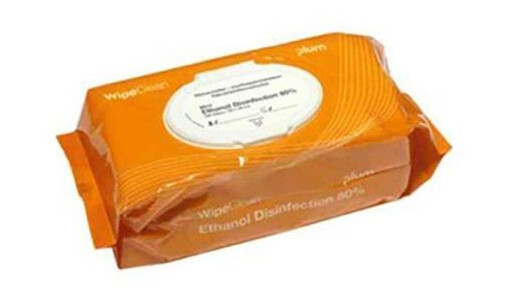 Plum WipeClean Ethanol Disinfection Engangsserviett 80% 100 st