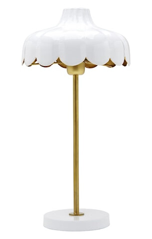 Pr Home Wells Bordlampe Hvit / Gull 50cm 1561187-03-0 1561148-02-0