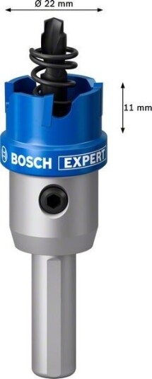 Bosch 22 mm Hålsag for Blikk med Karbidteknologi