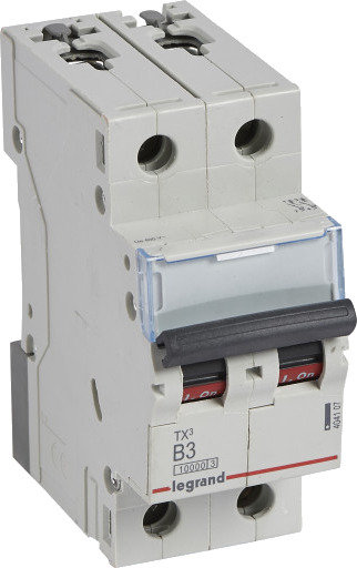 Legrand 5 stk TX³ MCB automatsikring B3 2P 2M 10/10kA Legrand 5 stk TX³ MCB automatsikring B3 2P 2M 10/10kA