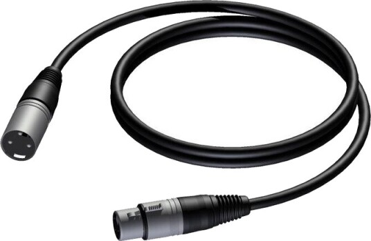 PROCAB CAB901, mikrofonkabel, 0,5m XLR Han-XLR Hun-0.50m