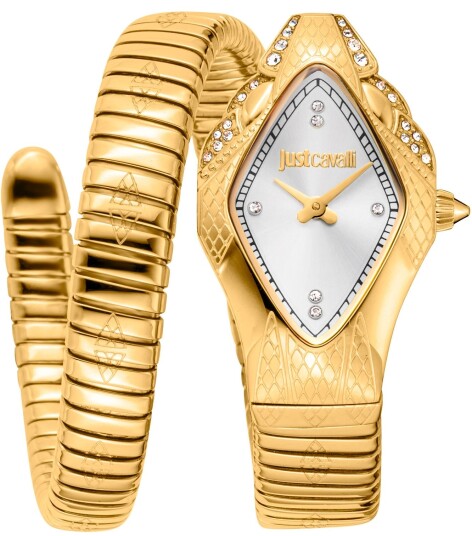 Just Cavalli Dameklokke JC1L306M0035 Signature Snake Just Cavalli Dameklokke JC1L306M0035 Signature Snake