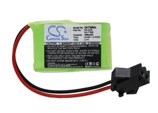 Panasonic KX-T61610CE batteri (300 mAh 2.4 V) Panasonic KX-T61610CE batteri (300 mAh 2.4 V)