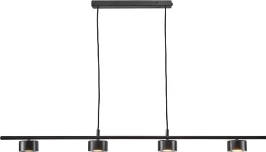 Domoletti Pendellampe Led Luca 4X4w Svart Domoletti Pendellampe Led Luca 4X4w Svart