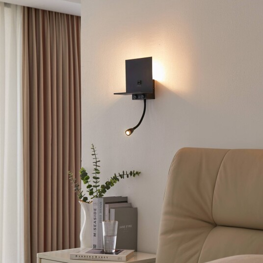 Lindby Thorid LED-vegglampe, fleksibel arm