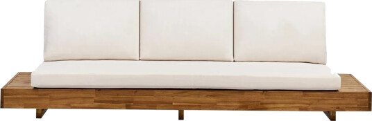 3 sitssoffa Beliani Marettimo Light wood\|\|White