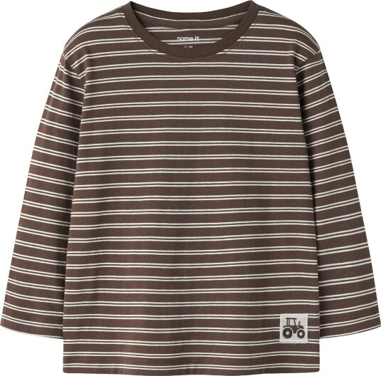Name It Genser NmmKristian Handlepose/Pure Clouds Name It 1 år (80) Genser Brun Hvit