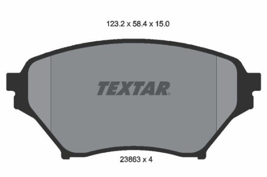 Bremseklosser TEXTAR 2386301 Bremseklosser TEXTAR 2386301