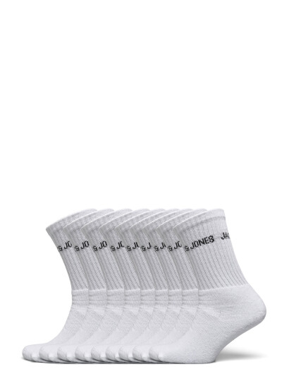 Jack & Jones Jacregen Tennis Socks 9 Pack Noos - White - ONE SIZE