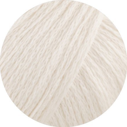 Lana Grossa Summer Cashmere Garn 1 Hvit