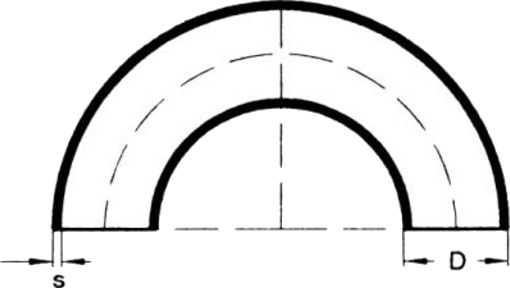 48,3 x 2,6 mm sveisebøy