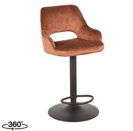 Trend Collection FeR Barstol Rust Velour Trend Collection FeR Barstol Rust Velour