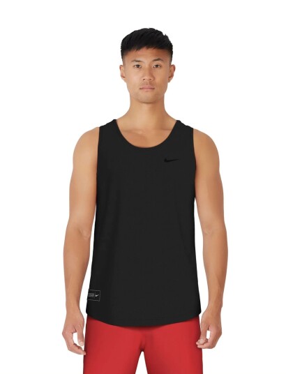 NIKE SWIM Nike Mesh Mesh Tank Top   Black   XXL