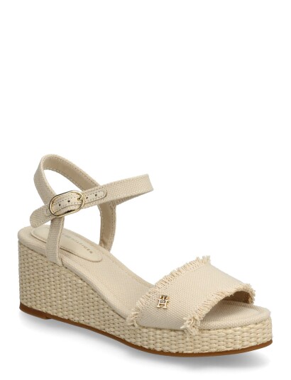 Tommy Hilfiger Mid Woven Wedge Espad Fringe Beige 41 Tommy Hilfiger Mid Woven Wedge Espad Fringe Beige 41