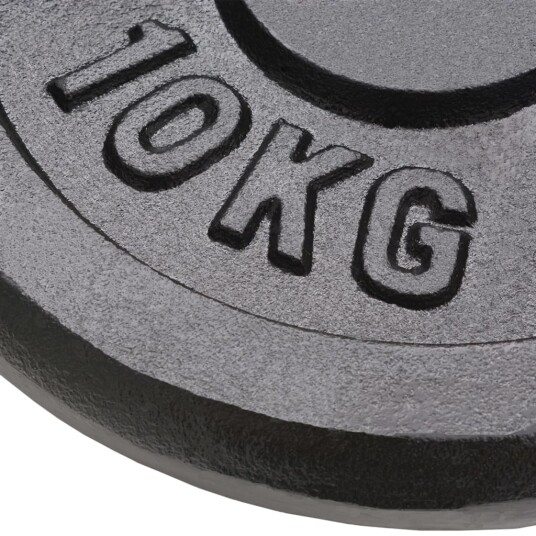 vidaXL Vektskiver 2 stk 2x10 kg støpejern
