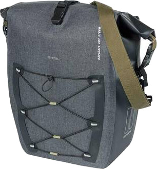 Sideveske L Basil Navigator MIK-Side Grå -31l Sideveske L Basil Navigator MIK-Side Grå -31l