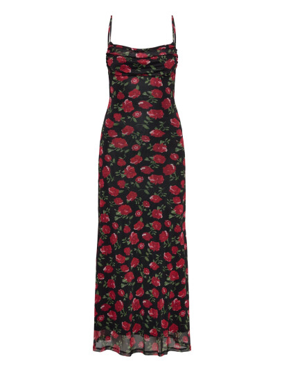Gina Tricot Mesh Maxi Dress Multi/patterned M Gina Tricot Mesh Maxi Dress Multi/patterned M