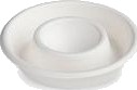 Æggebæger Med Opsamlingskant Bagasse Hvid,20 Pk X 50 Stk/Krt
