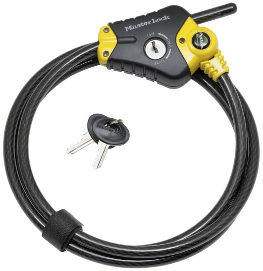 Kjettinglås Master Lock 8433EURD justerbar 1,8 m/10 mm nøkkel