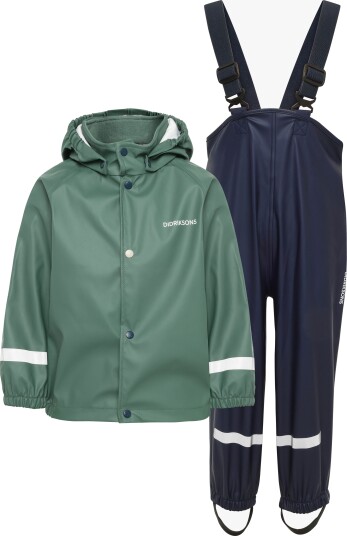 Didriksons Slaskeman Kids" Set Khaki green 122 Didriksons Slaskeman Kids" Set Khaki green 122