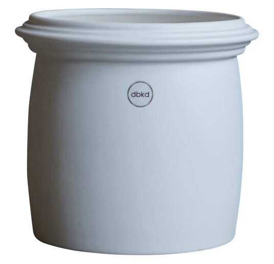 DBKD Krusett krukke matt hvit Small Ø18 cm DBKD Krusett krukke matt hvit Small Ø18 cm
