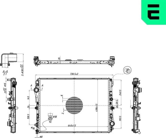 ERA 673583 Radiator motorkjøling