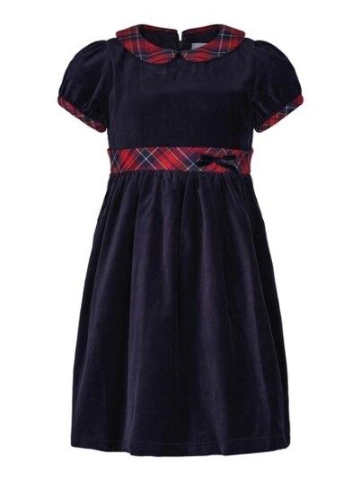 Vilje & Ve Hanna Dress Velvet Navy