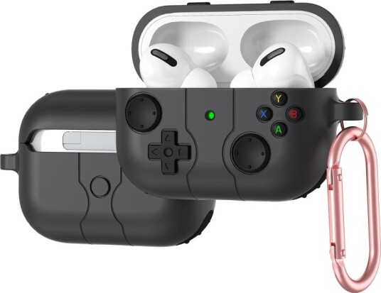 Silikondeksel i spillkontrolldesign til AirPods Pro 2 Grå