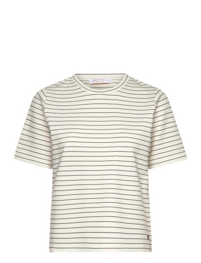 BUSNEL Tessa Luxe T Shirt Stripe   Cream   36