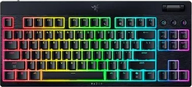 Razer BlackWidow V4 Low Profile TKL HyperSpeed Yellow Gamingtastatur US svart RZ03 05450100 R3M1 Razer BlackWidow V4 Low Profile TKL HyperSpeed Yellow Gamingtastatur US svart RZ03 05450100 R3M1