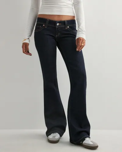 Abrand Jeans Blå 00 Super Low Kick Tall Abrand Jeans Blå 00 Super Low Kick Tall