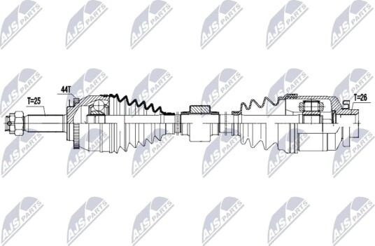 NTY NPW HY 647 Drivaksel