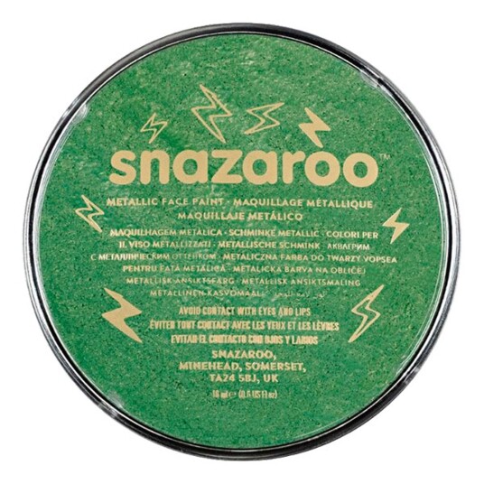Wicked Costumes Ltd Snazaroo Ansiktsfarge Metallic - Grønn