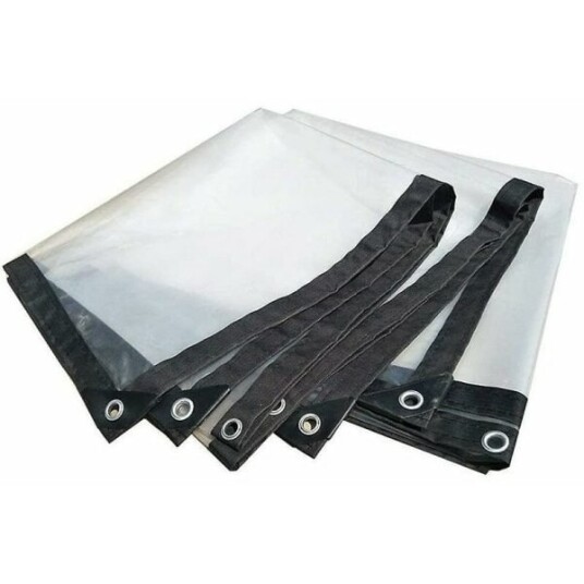 Transparent presenning 2x2 meter, ekstra sterk presenning, transparent presenning for drivhus Transparent presenning 2x2 meter, ekstra sterk presenning, transparent presenning for drivhus