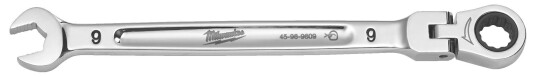 Milwaukee 4932480182 Skralle/kombinøkkel med leddhode 9 mm, Håndverktøy Milwaukee 4932480182 Skralle/kombinøkkel med leddhode 9 mm, Håndverktøy